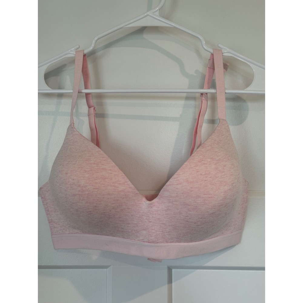 Victoria's Secret Pink Heather Wireless Lightly Lined t shirt Bra 36DD New NWT